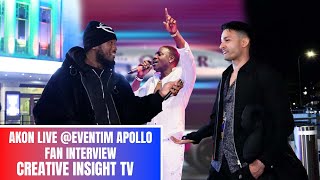 Akon Live at EVENTIM APOLLO  [FAN INTERVIEW] | Creative Insight TV