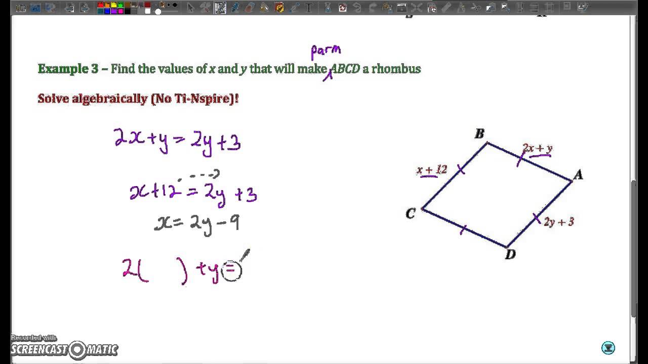 Squares And Rhombi Worksheet - Nidecmege