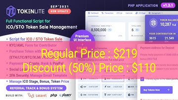 How to Buy  ICO Coin Script Cheapest Price | TokenLite - ICO and STO Token Sale Management