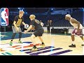 Playing Basketball In NBA ALL STAR ARENA