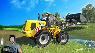 НАЧИНАЮ СТРОИТЬ МОСТ в ДЕРЕВНЕ 1 часть - FARMING SIMULATOR 19