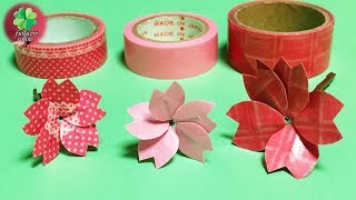 マスキングテープで作る桜の花　簡単、かわいい！100均マステの活用法DIY / fukuoriroom