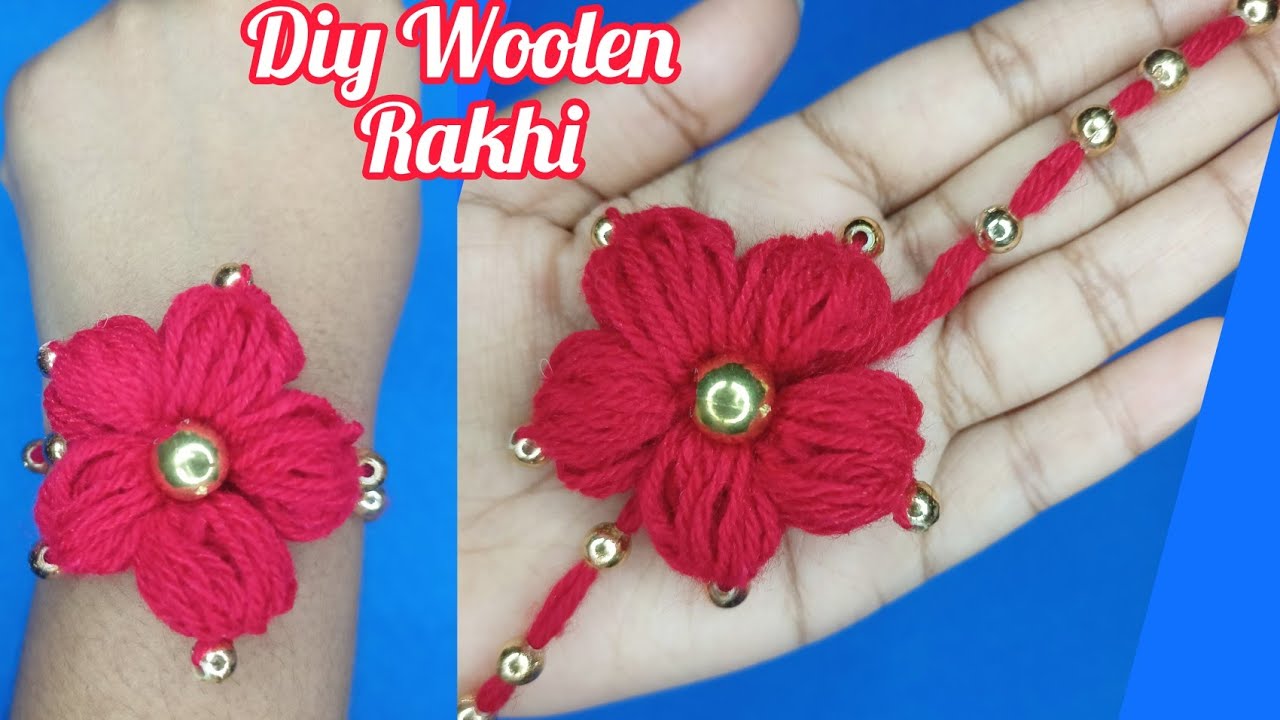 Woolen Rakhi How to Make Rakhi at Home? | DIY Handmade Woolen Rakhi - YouTube