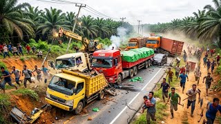 Ketika Sopir Truk Trailer Menjadi Penyelamat Di Bukit Kodok