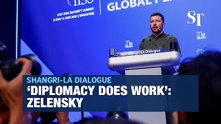 Zelensky in Singapore: Diplomacy works when it “truly aims to protect lives” | Shangri-La Dialogue