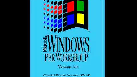 Microsoft Windows per Workgroups Versione 3.11 (1993) Startup and Log On Logo