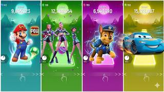 ⚡️K-POP  🆚  MARIO  🆚  MCQUEEN 🆚  PAW PATROL  😱🔥🔥🔥 INSANE TILES HOP!