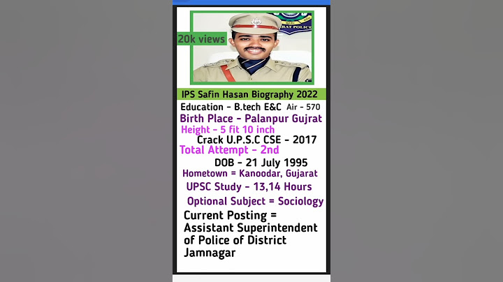 Youngest IPS Officer Mr. Safin Hasan Power 🔥🔥