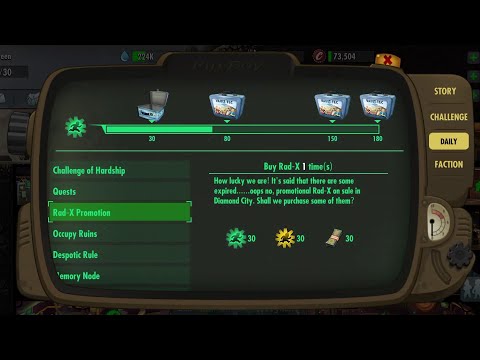 Видео: Fallout Shelter Online: Где купить Rad-x? Всё про ежедневные квесты.