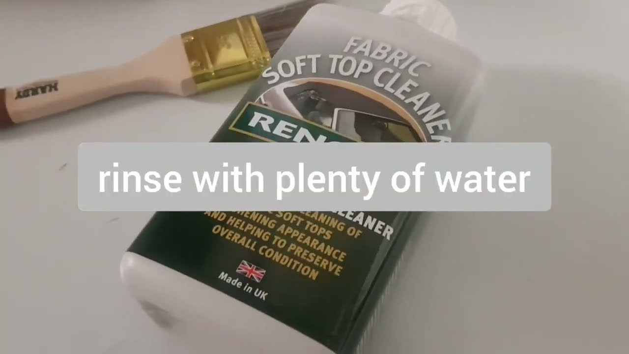 Capote restoration | MX5 nc | Renovo Soft top cleaner, Reviver, Ultra Proofer