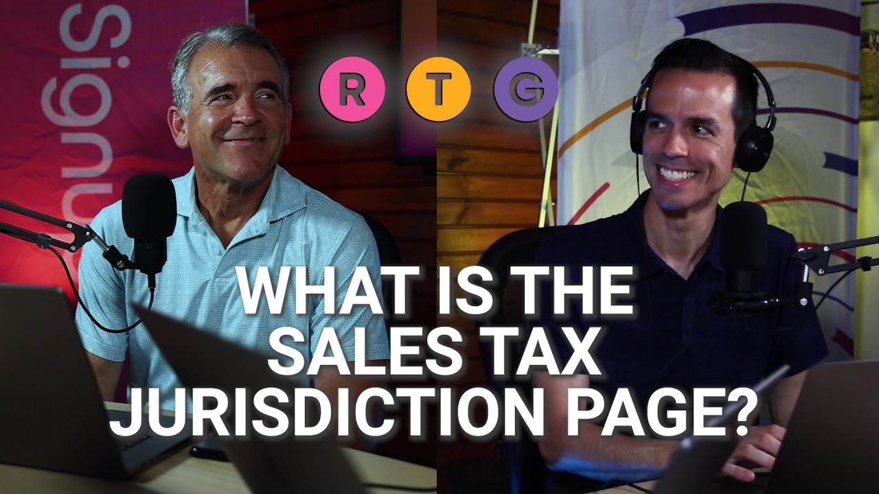 What is the Sales Tax Jurisdiction Page YouTube