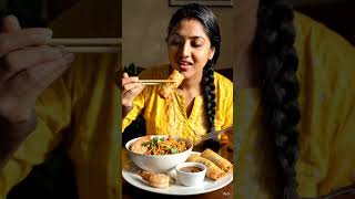 🔥 Prawn Noodles &amp; Crispy Spring Rolls 😋 Ultimate Home Food Feast | Satisfying Eating Sounds