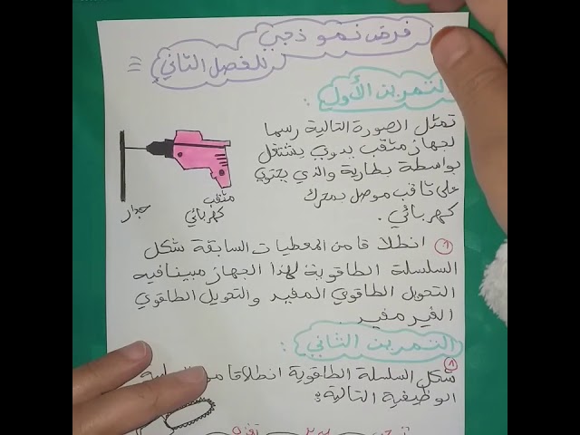 **فرض نموذجي للفصل الثاني** فيزياء 3 متوسط