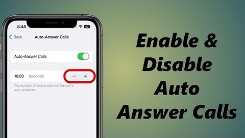 Auto Answer Call with this iphone settings @SolutionHub101