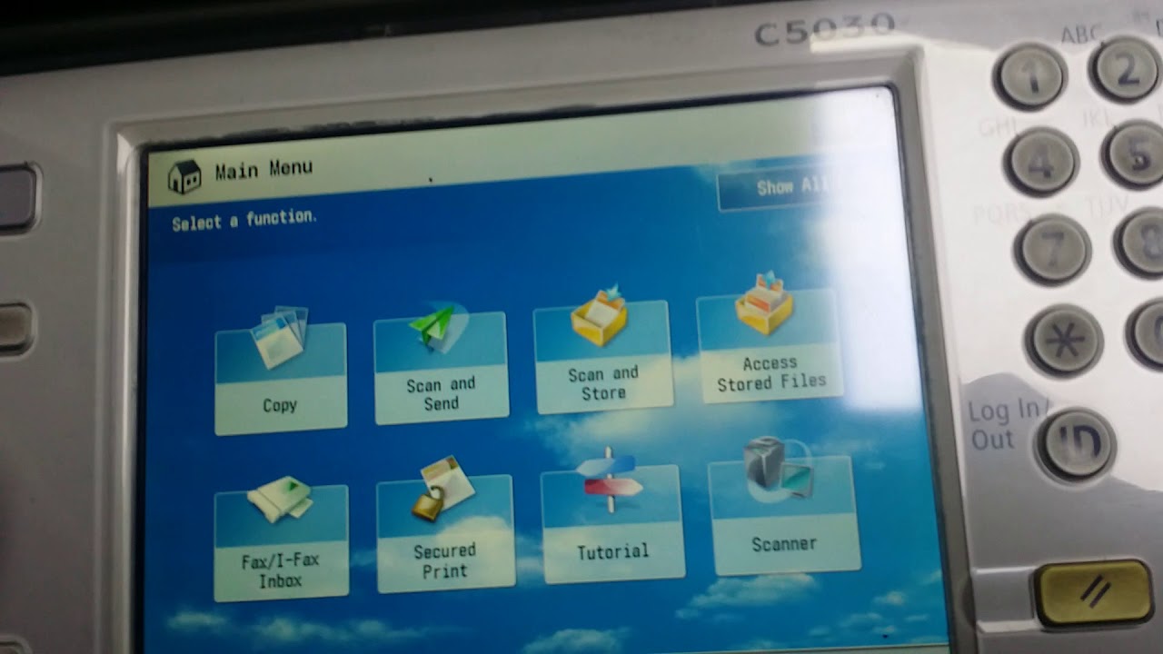 Scan to USB device on Canon IR Advanced Machines YouTube