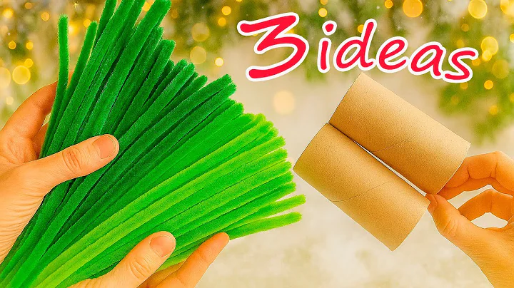 💥3 IDEAS💥 Christmas Tree made of Pipe Cleaner 💥DIY