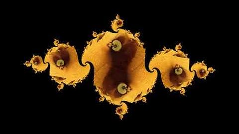 Orbit trap fractal animation of Mona Lisa eye roll