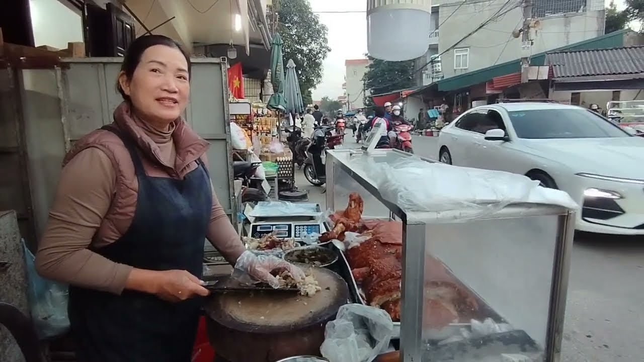 đặc sản lợn quay lạng Sơn. ngã ba pò mỏ