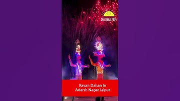 Ravan Dahan Dussehra Maidan 2024 Jaipur | Adarsh Nagar 105 ft ka Ravan Dahan Jaipur 2024 #ravandahan
