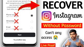 How to Recover Instagram account without Email and Phone number 2024 | instagram hack recover 2024