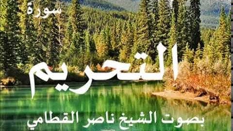 سورة التحريم بصوت الشيخ/ ناصر القطامي 66