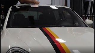 Rally Stripes on a Porsche