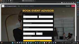 EVENT MANAGEMENT SYSTEM PROJECT BY USING DJANGO