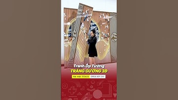 Tranh 3d tráng gương, tấm ốp tường PVC siêu bóng #shortvideo #shorts