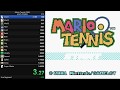 Mario Tennis (GBC) any% Singles Speedrun 1:43:41 [World Record]