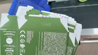 5W UV laser coder printing batch code onto packing box
