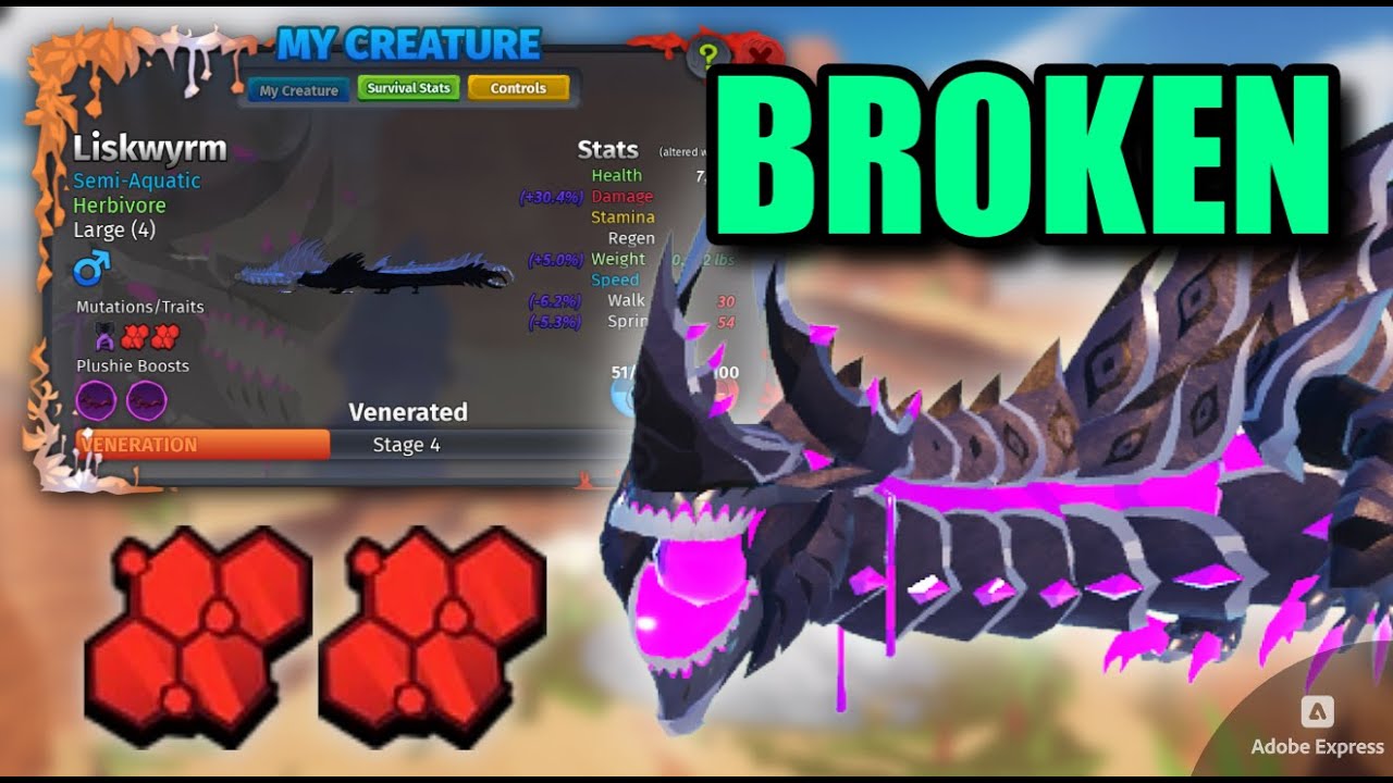 KOSing As Liskwyrm || The Mutated Salamander! || Creatures of Sonaria