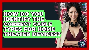 How Do You Identify The Correct Cable Types For Home Theater Devices? - Audio Gear Insider