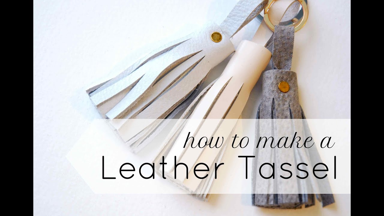 Make Your Own DIY Glitter Leather Tassels - Pineapple Paper Co.