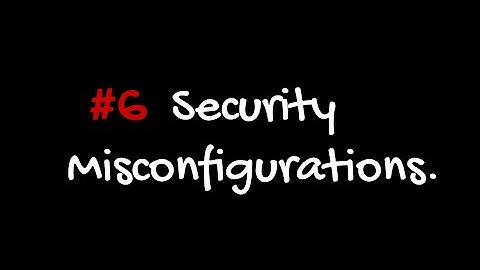 #6 Security Misconfiguration OWASP TOP 10 - 2021 - بالدارجة