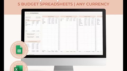 Ultimate Paycheck Budget Spreadsheet for Excel and Google Sheets - Manage Your Finances Like a Pro!