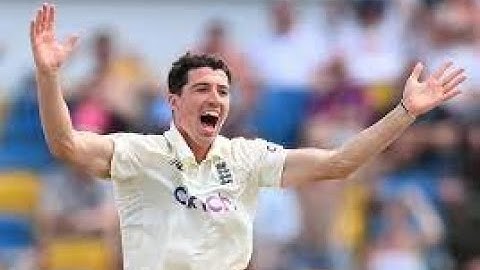 Mathew Fisher takes his maiden test wicket