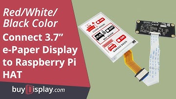Red 3.7 inch e-Paper Display Raspberry Pi HAT,e-Ink 240x416