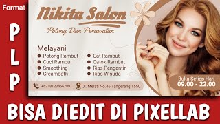 Bisa Diedit Desain/Design Banner Spanduk Salon Kecantikan (PixelLab format PLP)
