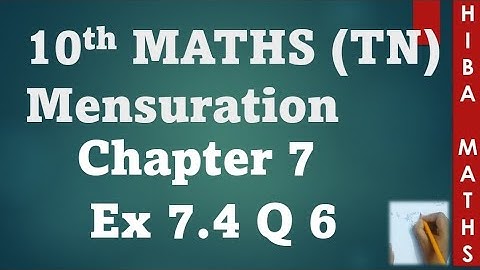 10th maths chapter 7 exercise 7.4 question 6 tn samacheer hiba maths