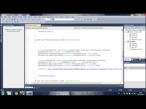 Chatting Program Tutorial (C# & XAML)