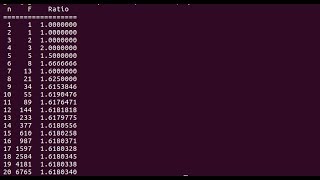 Approaching the Golden Ratio - Recursive Fib - Golden Ratio (Fortran tutorial)