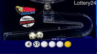 2017 06 27 Mega Millions Numbers and draw results