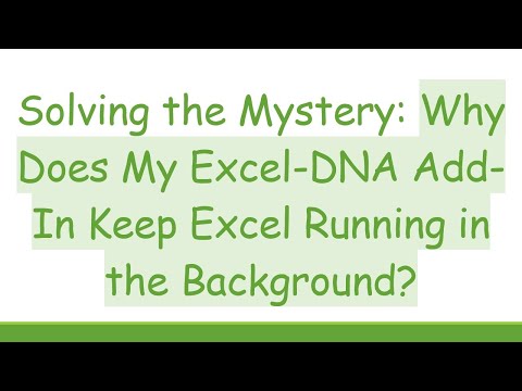 Solving the Mystery: