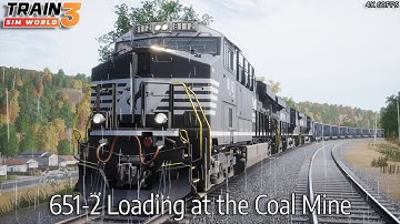 651-2 Loading at the Coal Mine - Horseshoe Curve - ES44AC - Train Sim World 3