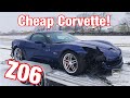 Wrecked 2007 Corvette Z06 Salvage Auction Rebuild Part 1