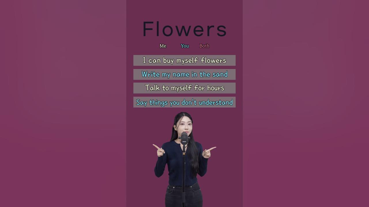 Miley Cyrus - Flowers 💐 | Singing Duet Challenge 🎤 | Sing with me #shorts