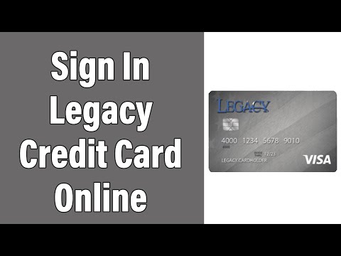 How To Login Legacy Credit Card Online Account 2022 | Legacy Credit Card Sign In Help