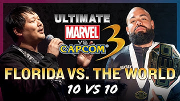 CEO 2025 FLORIDA VS THE WORLD 10v10 UMvC3 Team Match Marvel vs Capcom 3