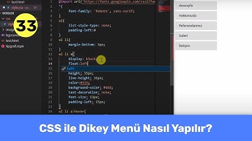 CSS ile Dikey Menü Nasıl Yapılır?