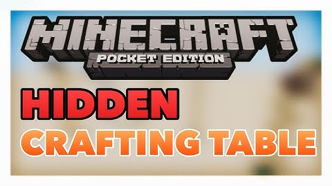 HIDDEN CRAFTING TABLE in MCPE ! (Redstone Tutorial)